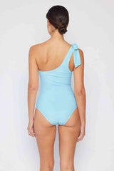Marina West Swim Vacay Mode One Shoulder Swimsuit in Pastel Blue - Haya Henderson