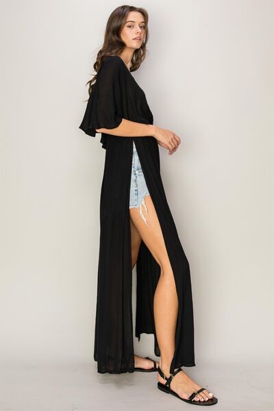 HYFVE Tie Back Maxi Split Cover Up Dress - Haya Henderson