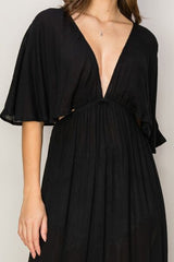 HYFVE Tie Back Maxi Split Cover Up Dress - Haya Henderson