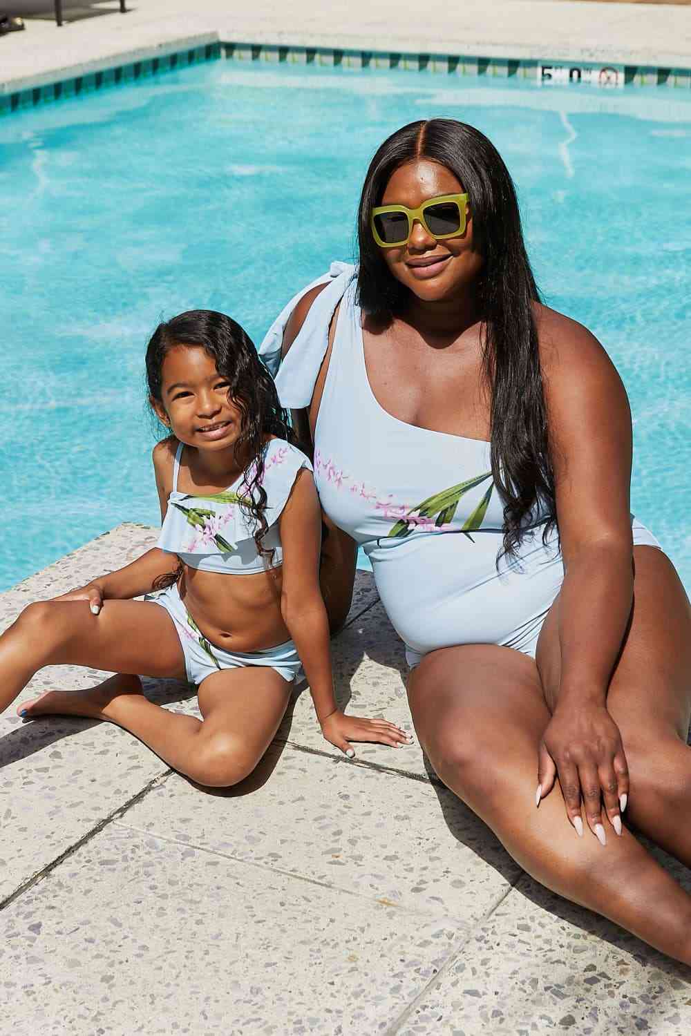 Marina West Swim Vacay Mode One Shoulder Swimsuit in Pastel Blue - Haya Henderson